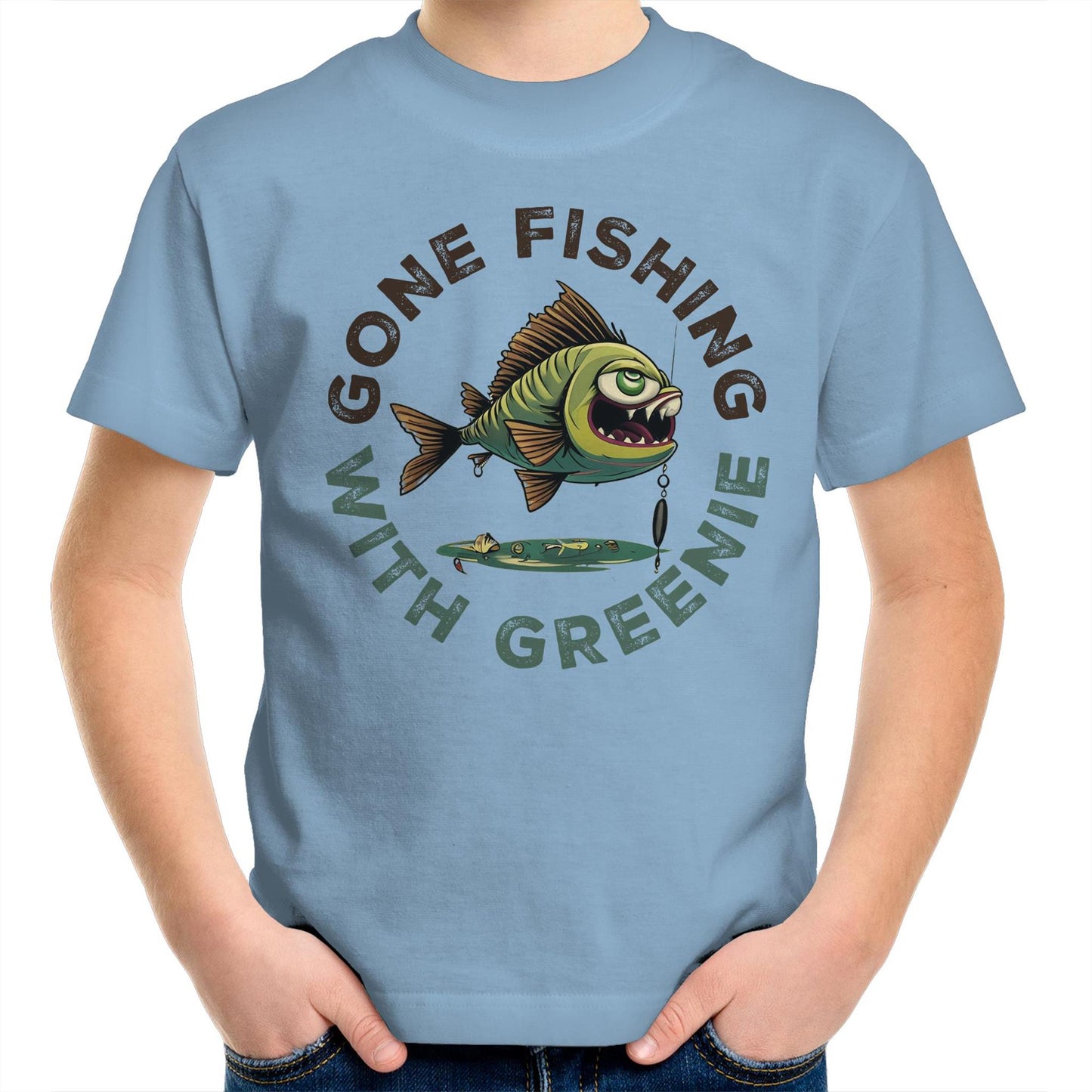 Gone Fishing Kids Youth T-Shirt