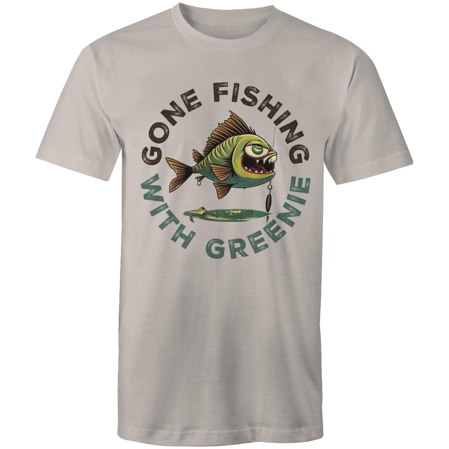 Mens Gone Fishing comfy tshirt