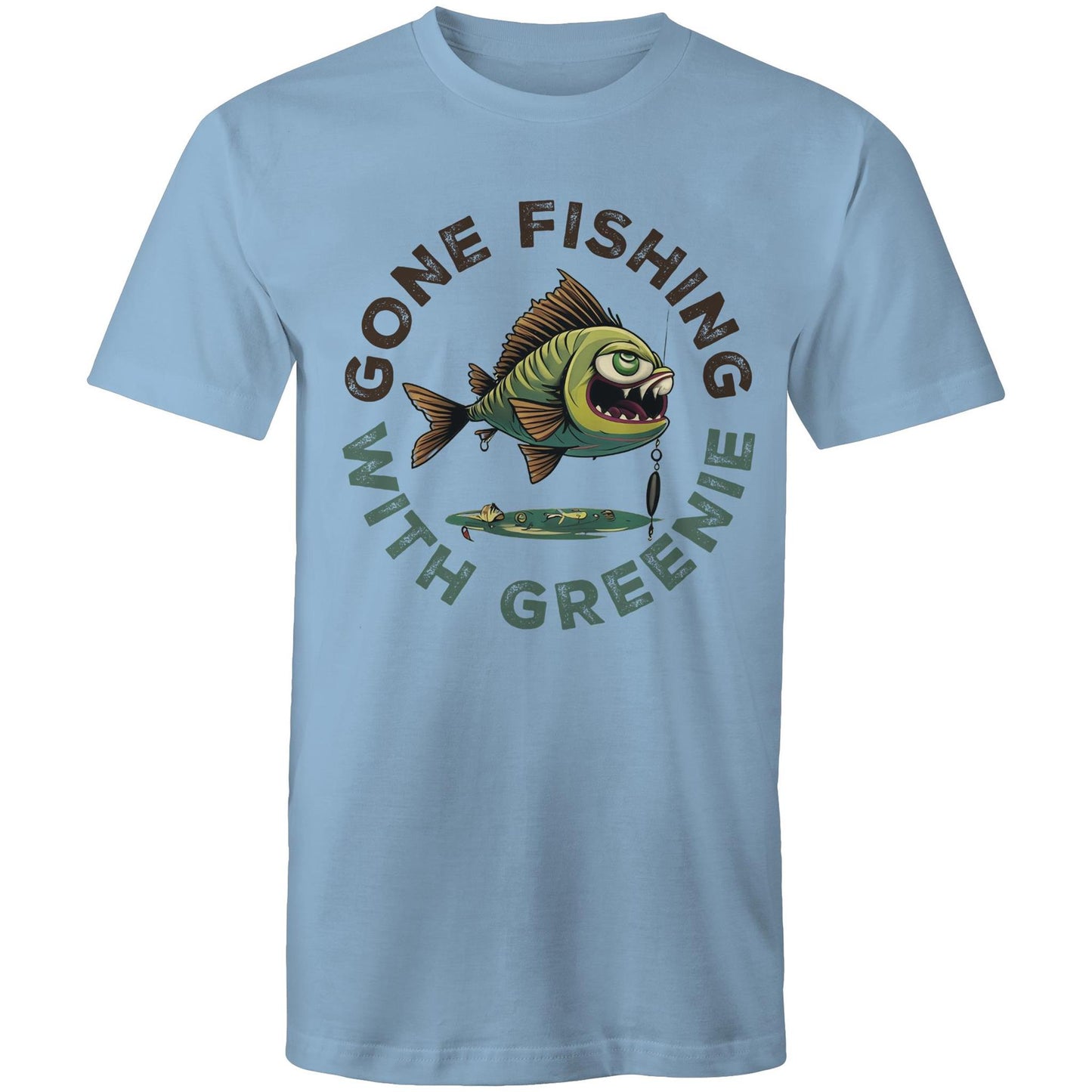 Mens Gone Fishing comfy tshirt