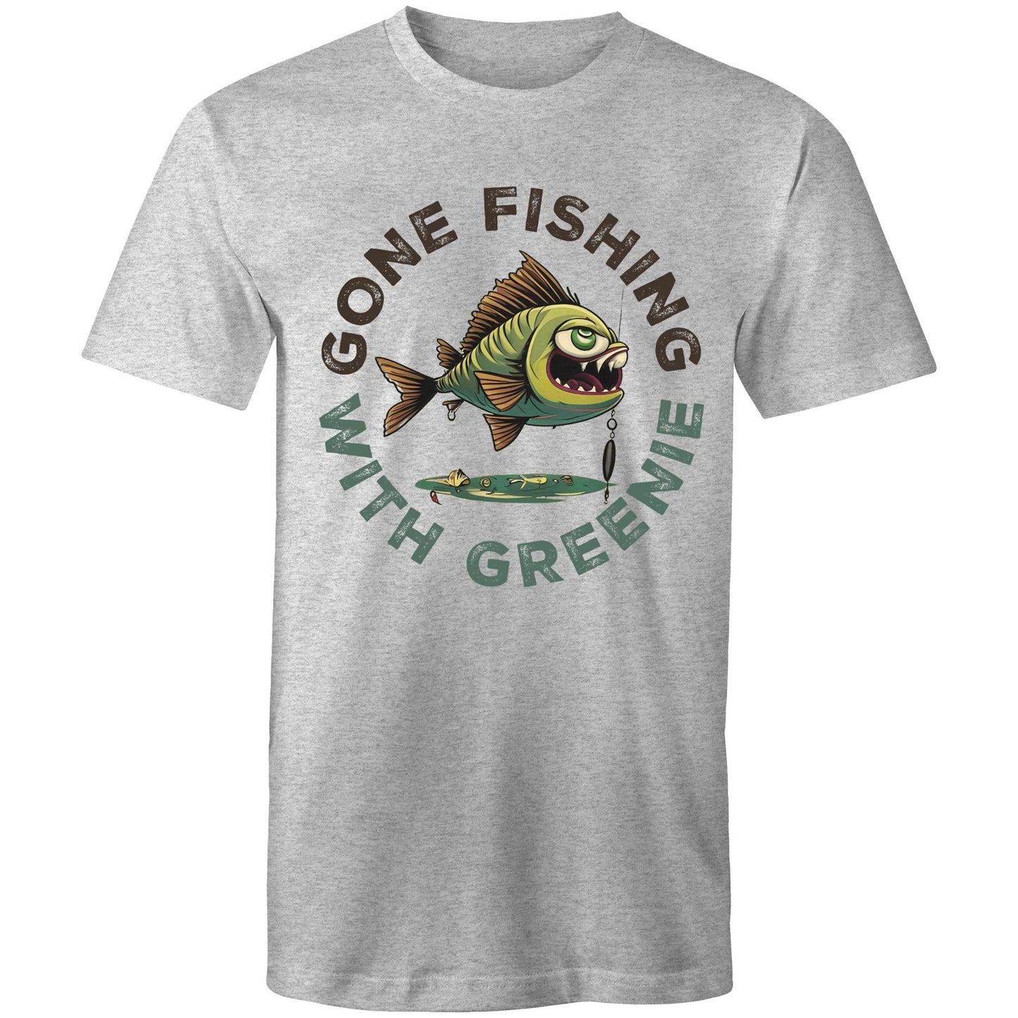 Mens Gone Fishing comfy tshirt