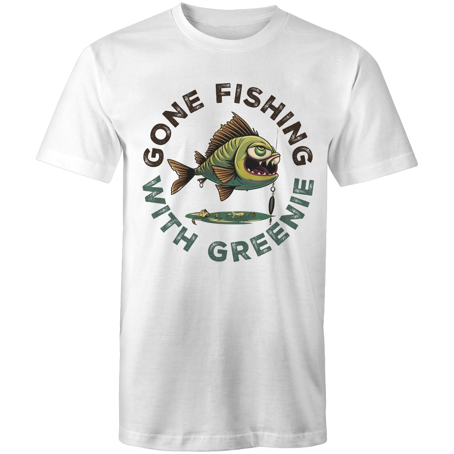 Mens Gone Fishing comfy tshirt