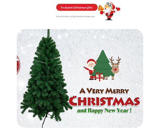 Lush Artificial Christmas Tree - Premium Green PVC Holiday Pine with Stand(150-450T)