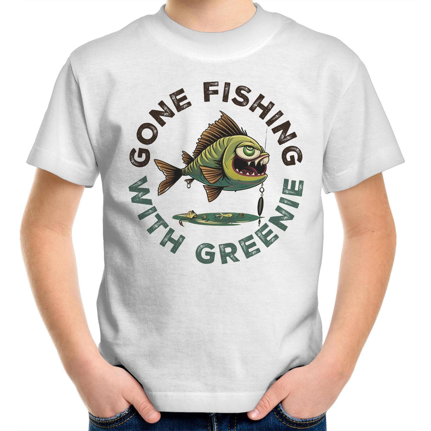 Gone Fishing Kids Youth T-Shirt